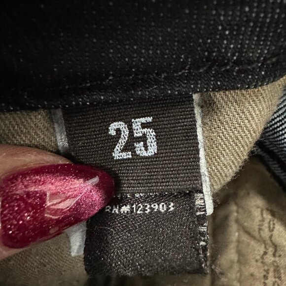 William Rast Savoy Skinny Leg Jeans Size 25 Dark Denim - Picture 11 of 11